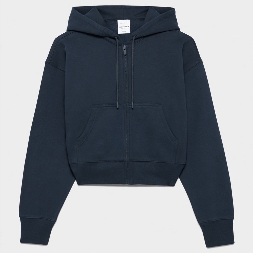 Aritzia Cozy Fleece Boyfriend Boxy Zip Hoodie size small